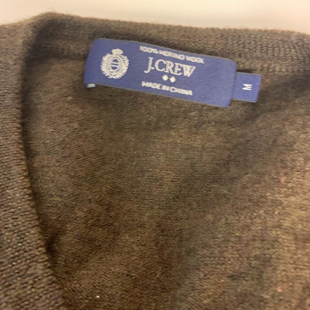 Merino Wool Sweaters Mens Size M FLAWED Holes 1 Brown & 1 Grey Warm Soft AS IS - Picture 10 of 12